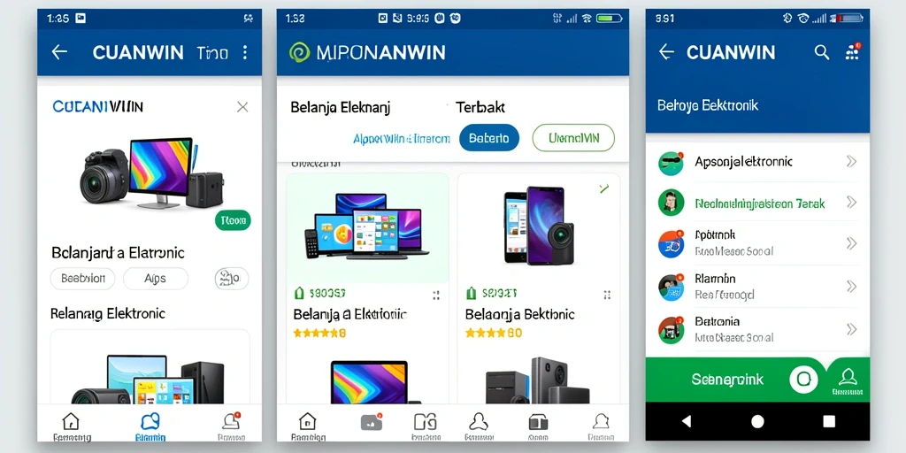 Tampilan antarmuka CUANWIN yang modern dan fungsional.