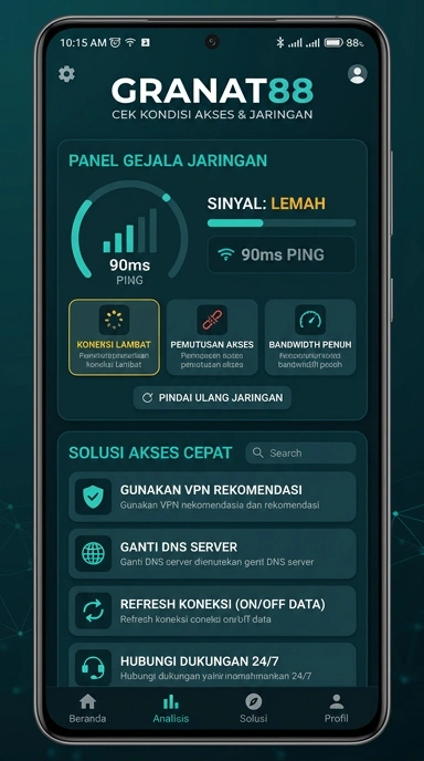 Tampilan link alternatif granat88