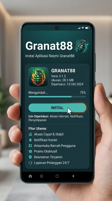 Tampilan halaman APK granat88